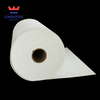 Papier en fibres céramiques LKT de qualité standard 1260 pour projets d'isolation thermique des fours industriels, conductivité thermique 0,075, disponible dans le monde entier