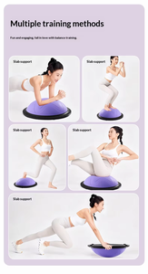 Pelota de Equilibrio Semicircular para Pilates, Fitness, Entrenamiento del Core y Yoga, Incluye Banda de Resistencia - Product Image 3