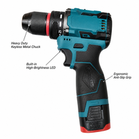Perceuse-visseuse compacte sans fil sans balais, mini-visseuse portable au lithium-ion avec mandrin sans clé, perceuse électrique rechargeable