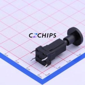 TSW101G337-250M Tactile Switch Through hole Component (THT) Switch Single Pole Single Throw Round Button 2.3N Through Hole - Product Image 2