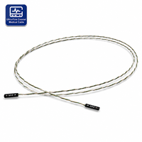 Cable Coaxial Médico Ultrafino de Baja Pérdida para Sonda de Ultrasonido, Cable de Conexión de PCBA a PCBA de 44 AWG, 50±5 Ohm, con Certificación TDR, Cable de 1M
