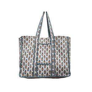 Bolsa de Mano Tipo Tote Acolchada Plateada Brillante de Gran Capacidad, con Cierre Abierto, de Algodón Suave, para la Temporada de Primavera - Product Image 4