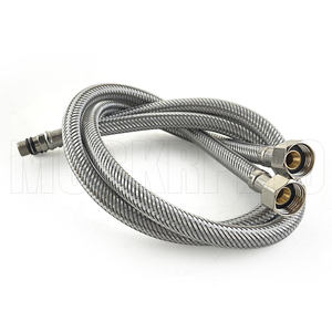 Tuyau <span class=keywords><strong>flexible</strong></span> en acier inoxydable 304 pour <span class=keywords><strong>robinet</strong></span> de lavabo, tuyau d'arrivée EPDM pour eau chaude et froide pour <span class=keywords><strong>robinet</strong></span> de <span class=keywords><strong>cuisine</strong></span> 3/8' - Product Image 4