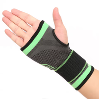 Attelle de compression tricotée réglable pour le poignet, support élastique pour la paume et le poignet, idéale pour la gym, le fitness et l'haltérophilie