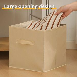 Foldable <b>Wardrobe</b> Organizer Clothes Household Non-woven Underwear Storage Box Finishing Box <b>Wardrobe</b> Miscellaneous Storage Box - Product Image 6
