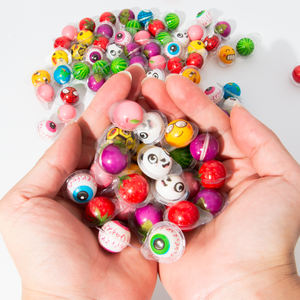 Bonbons gélifiés en forme de boule 3D <span class=keywords><strong>mini</strong></span> de 2 g, halal, étiquette personnalisée, fabrication directe d'usine, bonbons gélifiés fourrés à la <span class=keywords><strong>confiture</strong></span>, saveurs fruitées, bonbons mous - Product Image 4