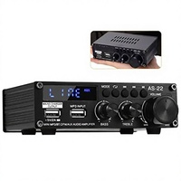 AirAux AS-22 Mini Hi-Fi Dijital 900W Kablosuz 2.0 Kanal Güç Amplifikatörü Araba Ev Ses Sistemi Subwoofer Hoparlörler FM AUX MP3