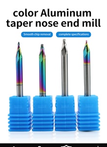 Yingba bán Hot alumminum khắc <span class=keywords><strong>Router</strong></span> bits DLC lớp phủ 2F côn bóng mũi cho khắc nhôm phay Cutter - Product Image 4