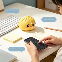 Haut-parleur sans fil compact 5W TWS Bluetooth anti-stress en silicone mignon, idéal pour la maison, l'extérieur, les fêtes et comme cadeau