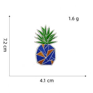 New Iron on Blue Style Embroidery Paw Camera Backpacking Sunglass Whale Patch for Clothing Bag Decoration - Product Image 4