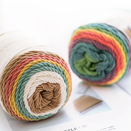 工場直販5プライ2mm55% アクリル45% 綿混紡糸ミルクコットンヤーン編み物用かぎ針編み