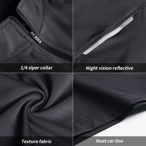 Çeyrek fermuar hızlı kuru özel spor tam kollu gömlek erkekler kas Fit spor koşu <span class=keywords><strong>T</strong></span> <span class=keywords><strong>Shirt</strong></span> erkekler egzersiz gömlek - Product Image 6