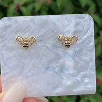 Nouvelle arrivée de boucles d'oreilles à la mode pour femmes Multi-Style 18K Gold Diamond Embedded Copper Plated 18K Gold Daily Wear Heart Shaped