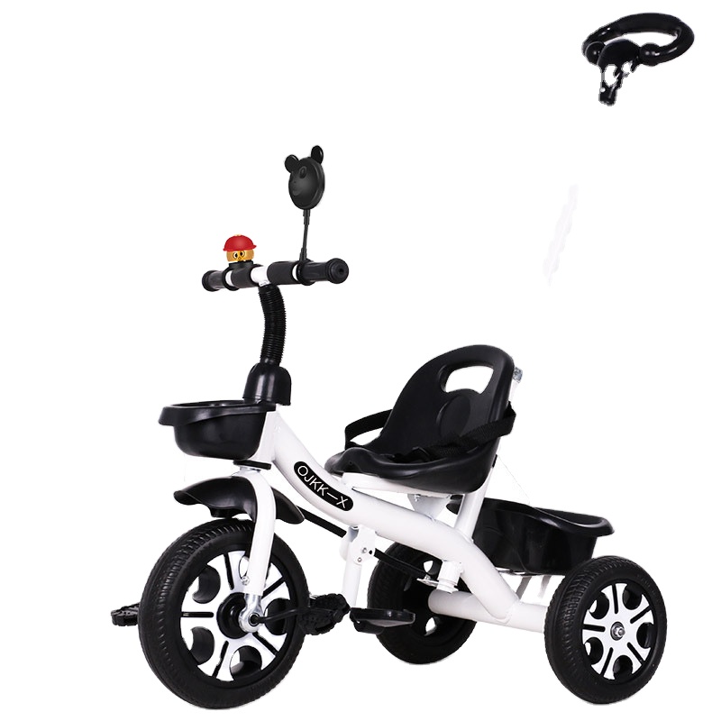 Kids Baby 3 in 1 Handle Tricycle Reinforced Carbon Steel Frame Bikes Pedal Bike Children Toddler Walking Balance Bicycle