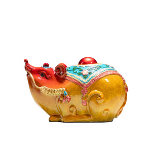 Adorno de cobre con forma de rata, decoración metálica del zodiaco para el hogar u oficina, regalo de Año Nuevo Chino, de Copper Art Workshop - Product Image 3