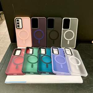 Custodia per telefono magnetica traslucida opaca di lusso per <span class=keywords><strong>Samsung</strong></span> S24 S25 Ultra S23 <span class=keywords><strong>Plus</strong></span> <span class=keywords><strong>Cover</strong></span> protettiva traslucida - Product Image 2