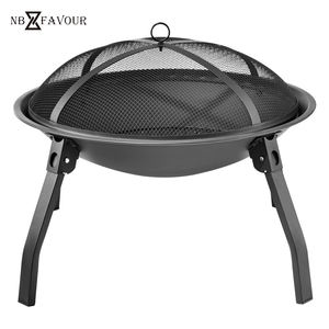 <span class=keywords><strong>Brasero</strong></span> pliant multifonctionnel de foyer extérieur portatif en acier NB-FAVOUR pour le pique-nique de feu de joie de plage de camping dans le jardin d'arrière-cour - Product Image 6