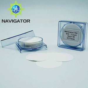 Filtro de Membrana Microporosa Hidrofílica NAVIGATOR de 50mm 0.45um Não Estéril Certificado ISO9001 CE Personalizável - Product Image 1