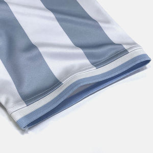 Maillot de football rayé personnalisé, impression par sublimation, design col en V, respirant, antibactérien, séchage rapide, 100% polyester, unisexe - Product Image 6