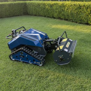 Free Shipping CE EPA Diesel All Terrain <b>Remote</b> <b>Control</b> <b>Tracked</b> <b>Mower</b> Rotary Tiller Farm Wasteland Shrub Cutting Equipment - Product Image 1