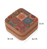 Boîte à bijoux de voyage compacte en cuir PU avec fermeture éclair, étui de rangement de luxe pour bijoux, coffret cadeau en cuir – Grande Vente