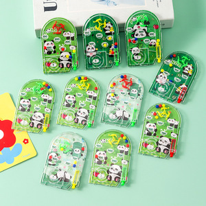 Laberinto de Canicas de Plástico para Estudiantes, Mini Pinball, Disco de Catapulta Panda, Juguete de Recompensa para Niños, Regalo - Product Image 1