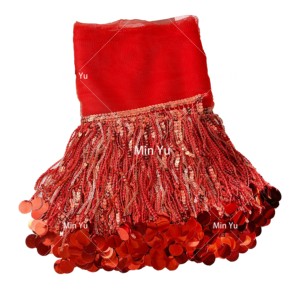 Ribete Decorativo Ecológico de Flecos con Borlas de Encaje y Lentejuelas Multicolor para Vestidos de Novia Zapatos y Bolsos - Product Image 6