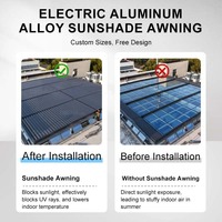 Stores de toit rétractables électriques avec tissu occultant imperméable pour chambre, salon, grenier - Stores de toit motorisés rétractables