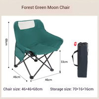 Chaise et table de camping pliantes pour l'extérieur Chaise de lune portable Chaise Kermit Tabouret de pêche de plage pour pique-nique Siège pliable léger