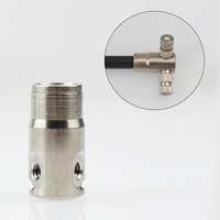 Accessoires de buse de brouillard 3/8 "Buse de brumisation de brouillard Slip Lock Push-in 120 ° Double Hole Plug Systèmes de refroidissement