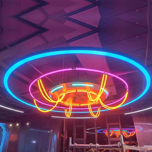 โคมไฟวงแหวนอะคริลิคแบบโค้งงอได้ รูปทรงวงแหวน LED ให้แสงสว่าง 360 องศา อุณหภูมิสี 2700-6000K สำหรับตกแต่ง - Product Image 2