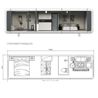 Maison capsule spatiale préfabriquée chambre soleil de luxe auberge brillante acier mobile cabine extérieure design moderne