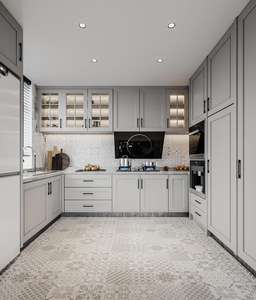 Armoire en bois importée, design simple, armoire en bois massif, meubles de cuisine - Product Image 1