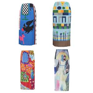 2023 d'été Couston Offre Spéciale Plissé Miyake Taille Haute Plissée <span class=keywords><strong>Mi</strong></span> <span class=keywords><strong>Longue</strong></span> Fente Femmes <span class=keywords><strong>jupe</strong></span> Droite <span class=keywords><strong>Tube</strong></span> De <span class=keywords><strong>Jupe</strong></span> - Product Image 1