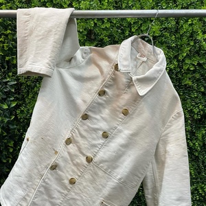 Chaqueta de Chef Unisex Marca ENCHI Personalizada, Tela de Poliéster Tejida, Manga Corta, Uniforme de Cocina para Restaurante - Product Image 3