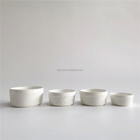 Petits bols ramekin en céramique, Stock quantité minimale de commande articles de magasin en dollar blanc pur, vente en gros, 3/3, 5/4 pouces