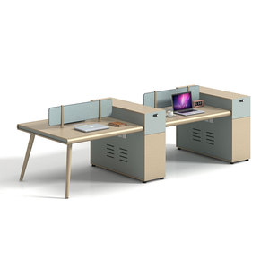 Silla de Oficina Modular Moderna Liyu, Combinación <span class=keywords><strong>para</strong></span> 2-4 Personas, con Pantalla Protectora y Marco de Madera, <span class=keywords><strong>para</strong></span> Trabajo y con Asiento <span class=keywords><strong>para</strong></span> Tarjetas - Product Image 1