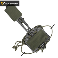 IDOGEAR Boîte de rangement pour batterie NVG en nylon pour casque tactique, vert Ranger, système de rétention réglable en forme de T avec contrepoids