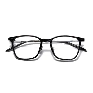 2023复古男女通用眼框金色黑色眼镜男女光学眼镜钛定制logo框