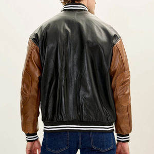 Chaqueta Varsity de Cuero para Hombre con Logotipo Personalizado, Venta al Por Mayor, Chaqueta Varsity de Manga Larga - Product Image 5