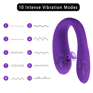 Jouets sexuels pour couples, vibrateur en forme de U, télécommande portable, 10 modes, étanche, <span class=keywords><strong>silicone</strong></span>, rechargeable magnétique, <span class=keywords><strong>vibro</strong></span> - Product Image 2