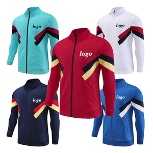 Survêtement coupe-vent deux pièces en polyester avec fermeture éclair pour homme en nylon pantalons et sweatshirts superposés pour hommes - Product Image 5