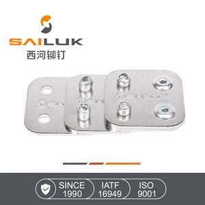 Bu lông tán thép Floortight, mạ bạc bóng, tiêu chuẩn DIN7337, đầu vòm, loại mở - Product Image 3