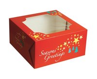 Boîte d'emballage pour pâtisserie, boîte à cupcakes avec fenêtre, emballage pour gâteaux, emballage alimentaire et pour boissons, papier kraft avec revêtement UV