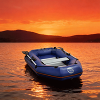 Radeau gonflable léger et durable en PVC, monoplace, épaissi, pliable, écologique, bateau de sauvetage d'urgence compatible électrique