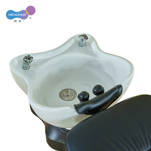 Professioneller 2-in-1 Elektrischer Massage-<span class=keywords><strong>Shampoo</strong></span>-Stuhl mit Keramikwaschbecken, Kopf-SPA-Bett, Haarwasch- und Friseursalonmöbel - Product Image 4