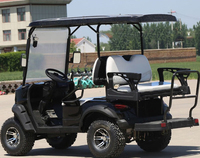 Voiturette de golf électrique personnalisable de haute qualité pour 3 à 4 passagers, alimentée par batterie 48V 72V 96V, idéale pour le tourisme