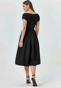 Vestido Casual de Algodón con Estampado Floral para Mujer, Ligero, Transpirable, Ecológico, Cintura Natural, Silueta en A, para Uso Diario en Verano - Product Image 2