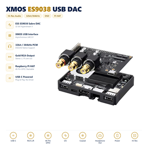 Placa de Desarrollo de Audio DAC USB de Alta Resolución HT Khadas Tone Board ES9038Q2M con Chip XMOS XU208-128-QF48, Decodificador de Audio de Alta Fidelidad - Product Image 1