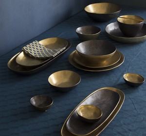 Joyye-plato de cena de baño, chapado en oro, 25cm, hecho a mano, 10 pulgadas, platos de Navidad - Product Image 6